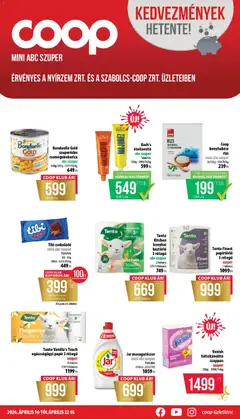 COOP - COOP - Mini & Abc & Szuper / Nyírzem megtekintése, amely érvényes 2026.04.16.-től