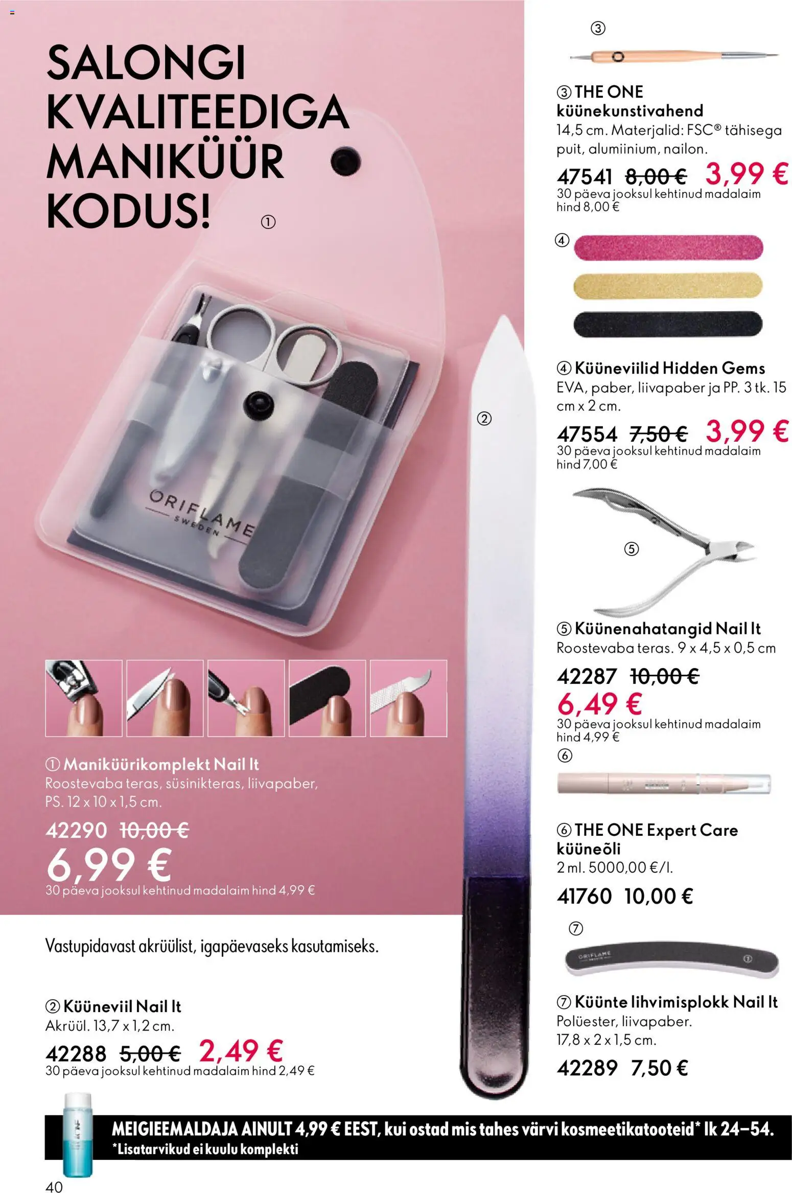 Oriflame kliendilehe eelvaade alates 2025.12.31