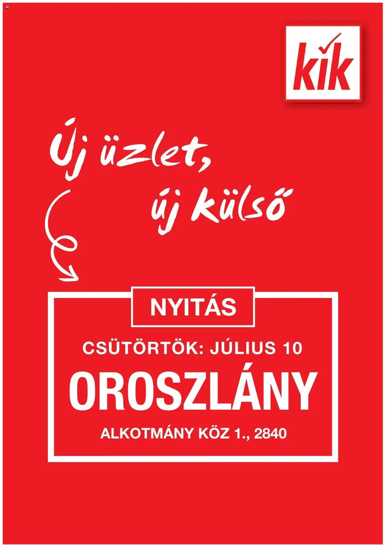 Kik aktuális szórólap, érvényes 2025.07.06.-től - 1 oldal