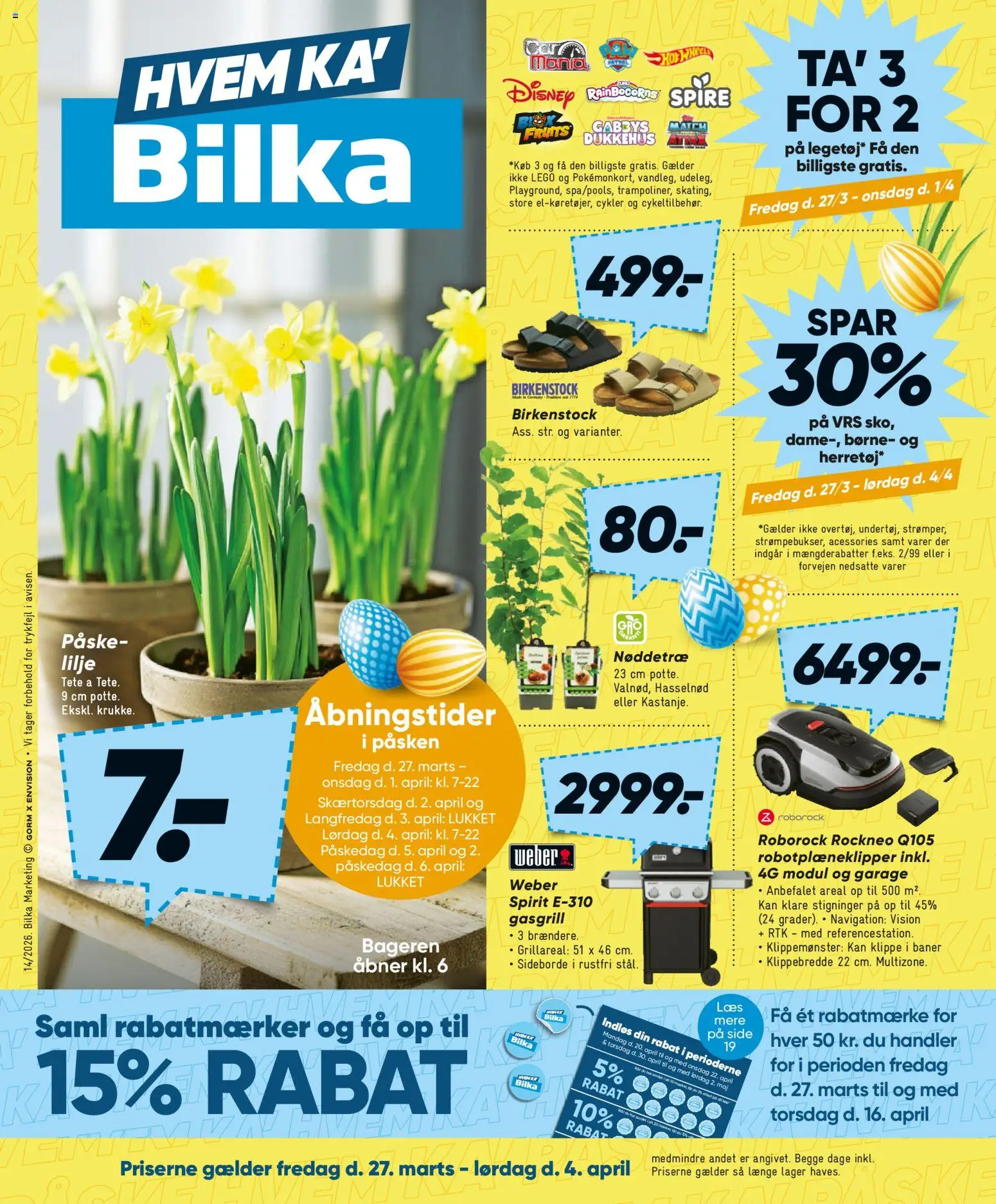 Eksempel på tilbudsavis Bilka - Nonfood fra butik Bilka gyldig fra 27/03/2026