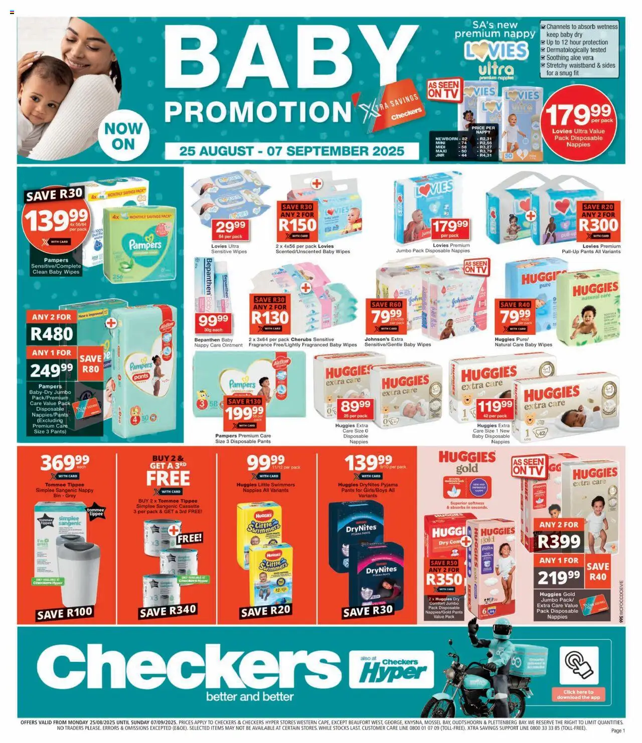 Checkers Western Cape - Baby Promotion 25/08 - 07/09/2025 >> Catalogue