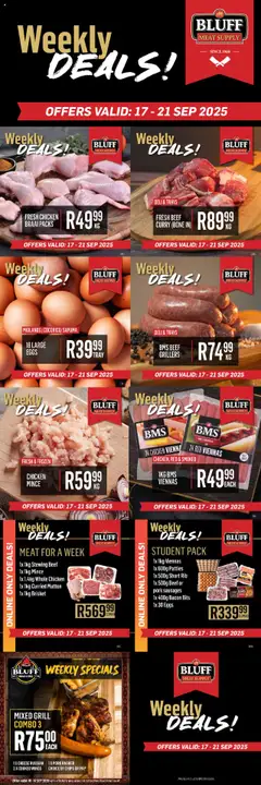 Preview of Bluff Meat Supply flyer valid from 17/09/2025