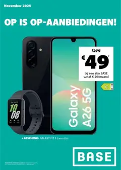 Voorbeeld van Folder van winkel Base geldig vanaf 01/11/2025