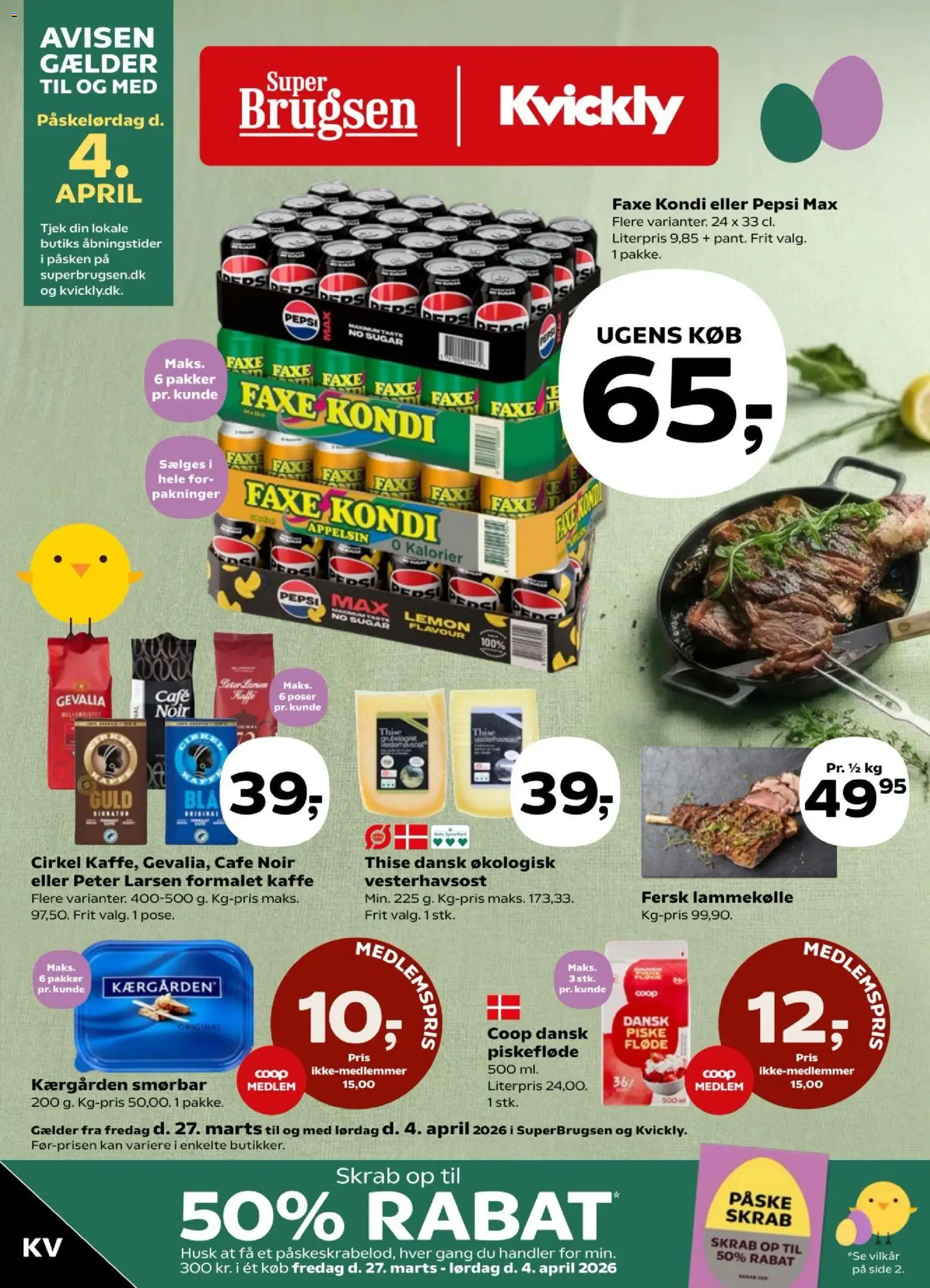 Eksempel på tilbudsavis Kvickly - Tilbudsavis uge 13 fra butik Kvickly gyldig fra 27/03/2026