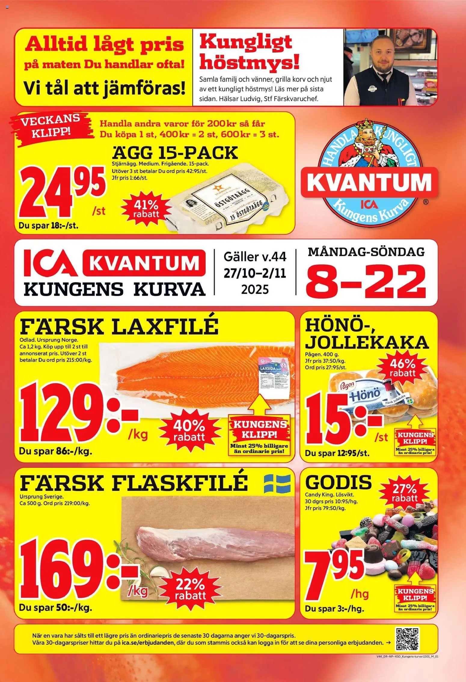 Kungens Kurva är giltig 27/10 2025 > Veckans Erbjudanden gäller från 27/10/2025 till 02/11/2025 sidnummer 1