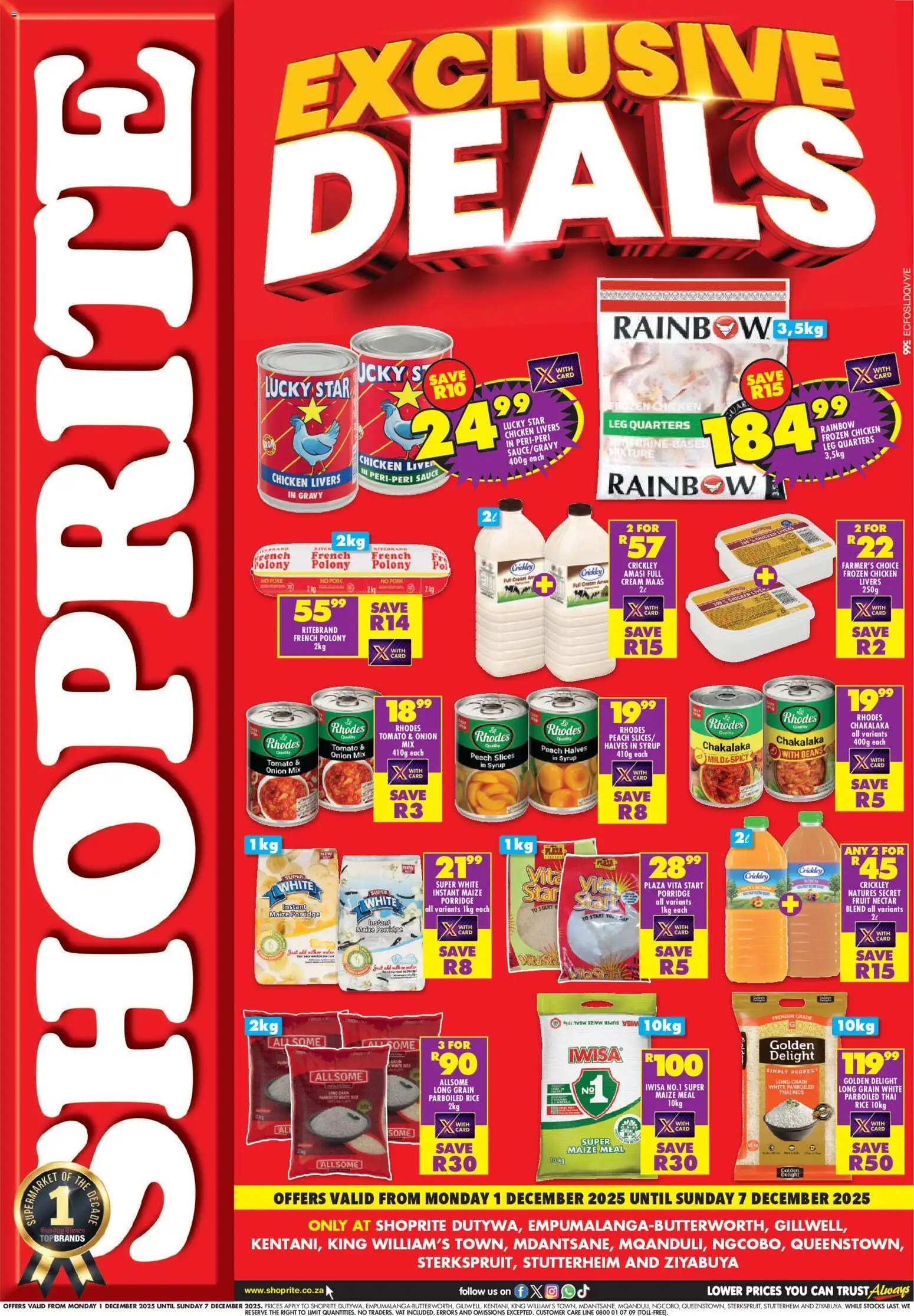 Preview of Shoprite flyer valid from 01/12/2025