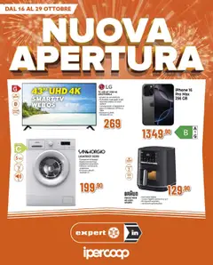 Anteprima dell'opuscolo Volantino Expert Nuova Apertura - Novate Milanese dal negozio Ipercoop valido da 16/10/2025