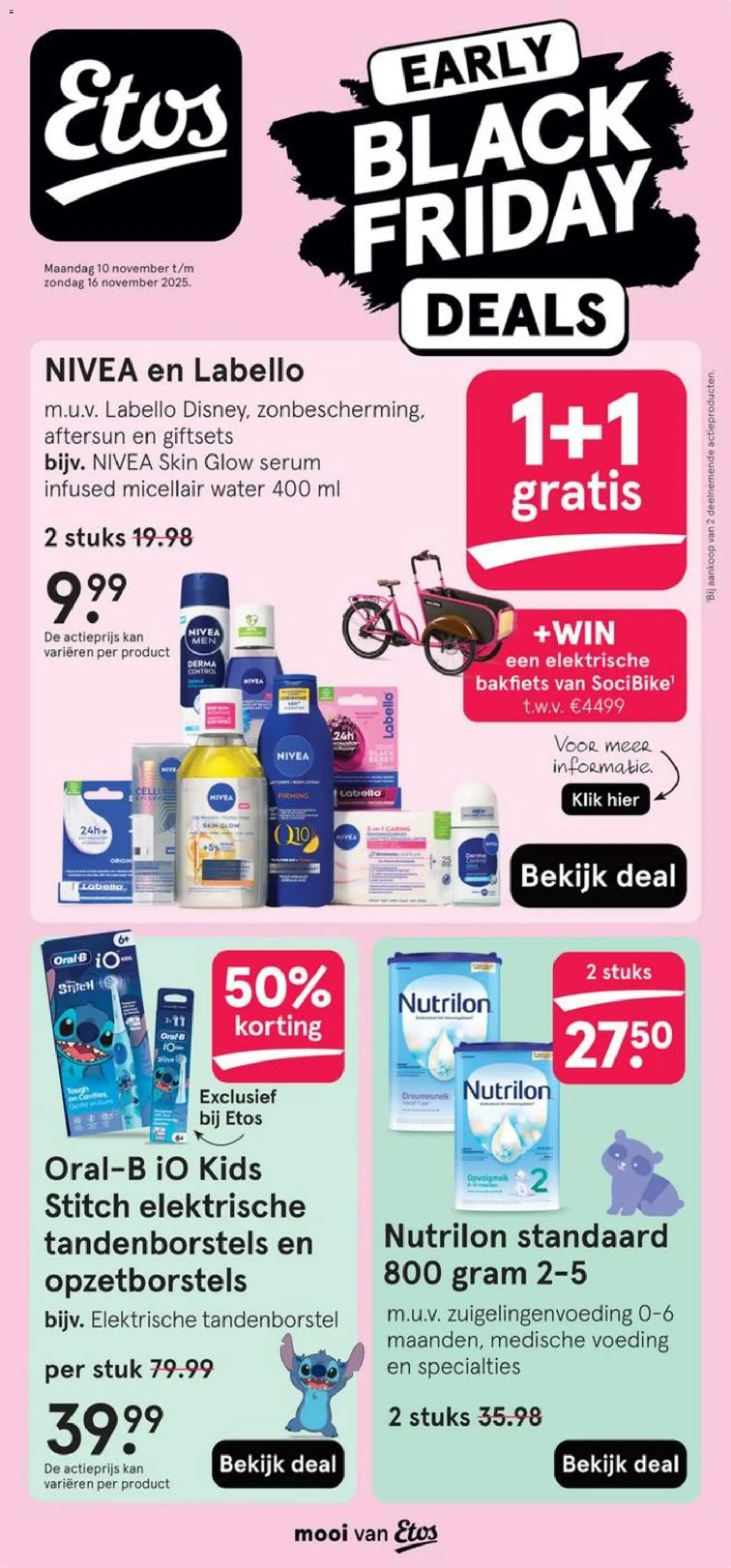 Voorbeeld van Black Friday van winkel Etos geldig vanaf 10-11-2025