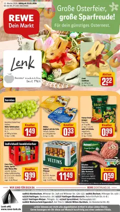 Vorschau von dem Prospekt des Geschäftes Rewe, gültig ab dem 23.03.2026