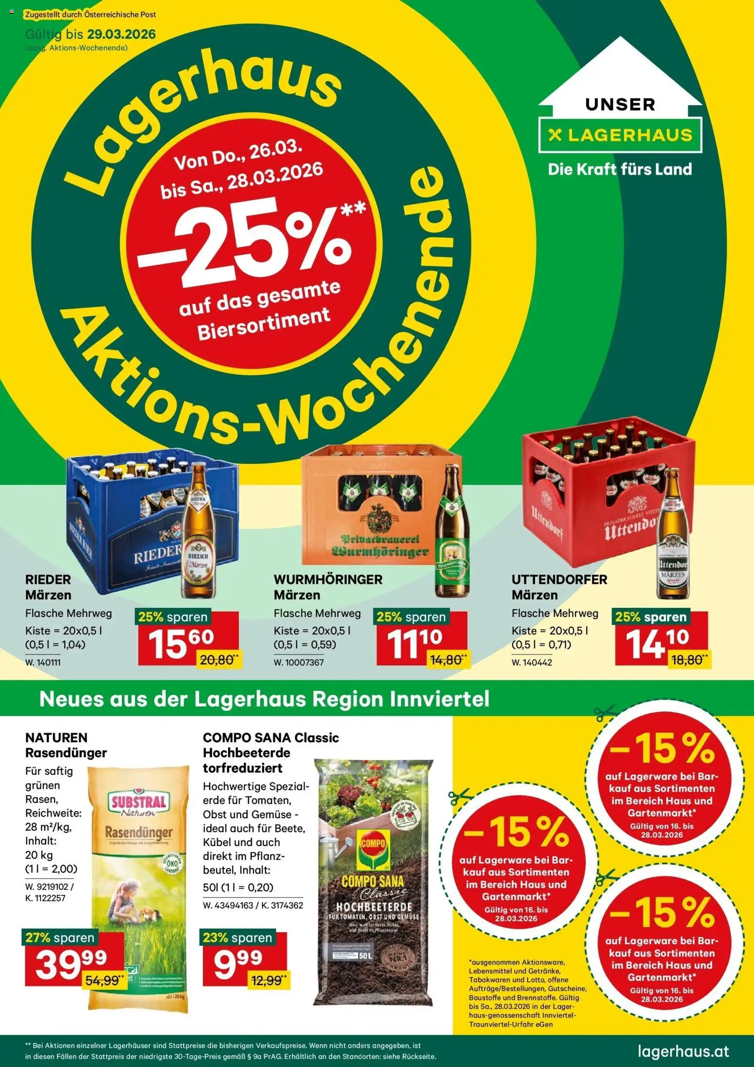 Vorschau der Angebote: Lagerhaus Lagerhaus Wochen Angebote gültig ab 16.03.2026