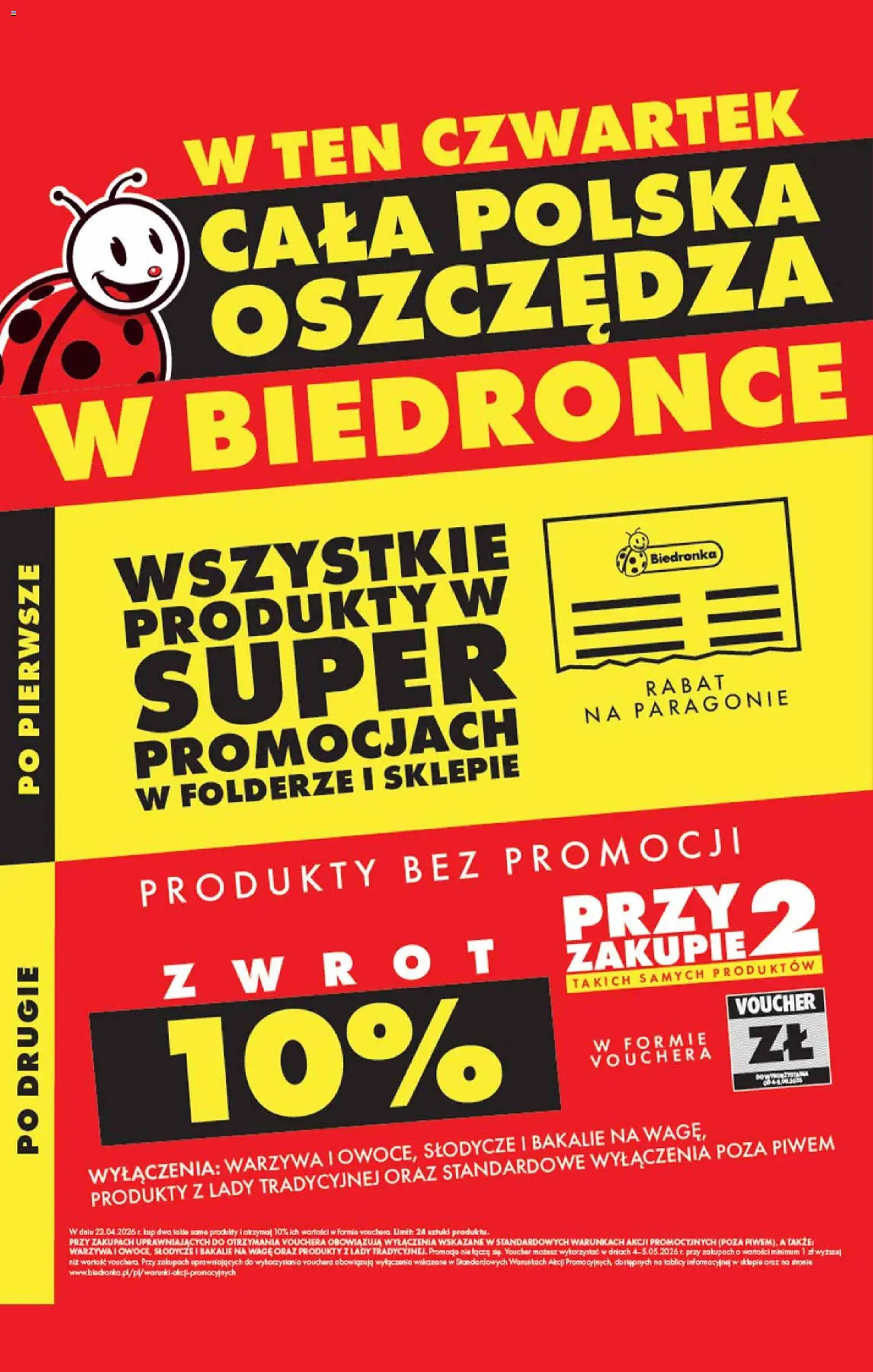 Pogląd gazetki "Biedronka gazetka - Cała Polska oszczędza" ze sklepu Biedronka ważnej od 20.04.2026