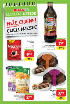 Pregled letka Uštede trgovine Spar vrijedi od 03.09.2025