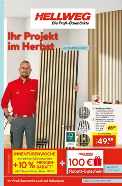 Vorschau von dem Prospekt des Geschäftes Hellweg, gültig ab dem 13.10.2025