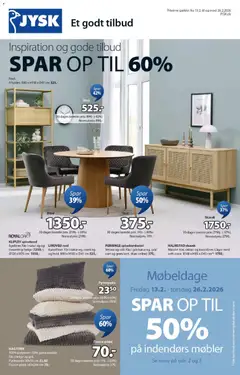 Eksempel på tilbudsavis Tilbudsavis fra butik JYSK gyldig fra 13/02/2026