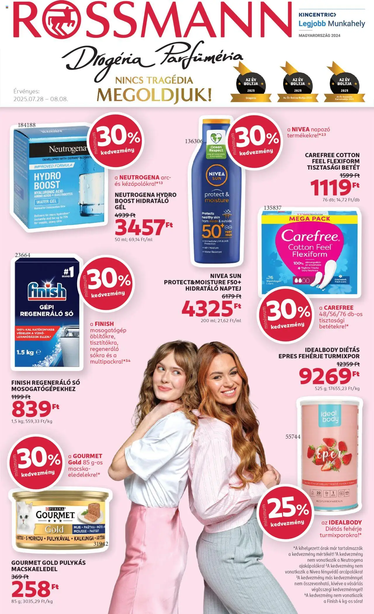 Rossmann aktuális szórólap, érvényes 2025.07.28.-től - 1 oldal