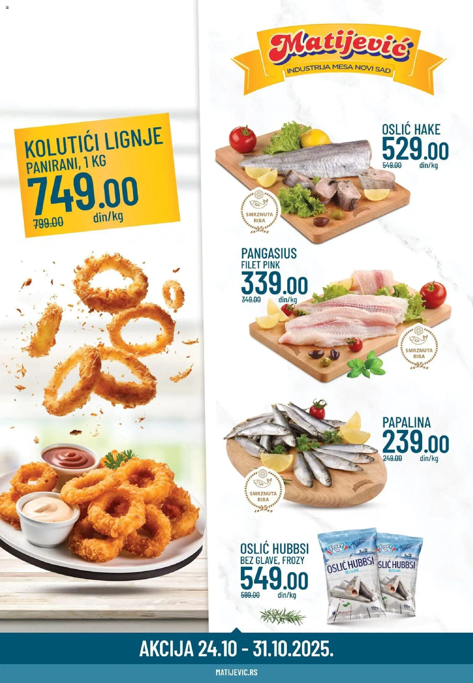 Matijevic katalog važi od 24.10.2025 - stranica 1 - Riba, Oslić, Filet