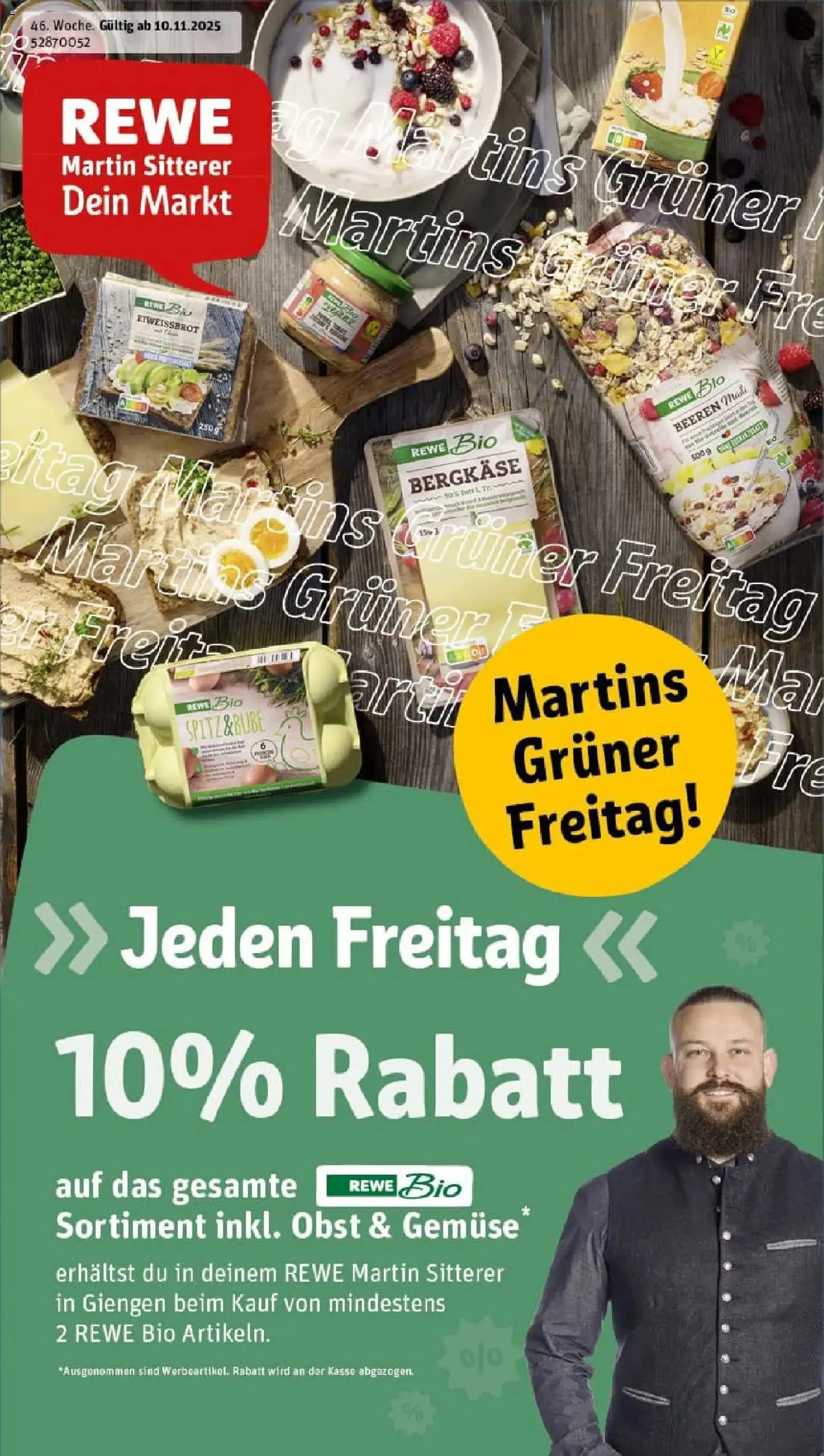 Vorschau von dem Prospekt des Geschäftes Rewe, gültig ab dem 10.11.2025