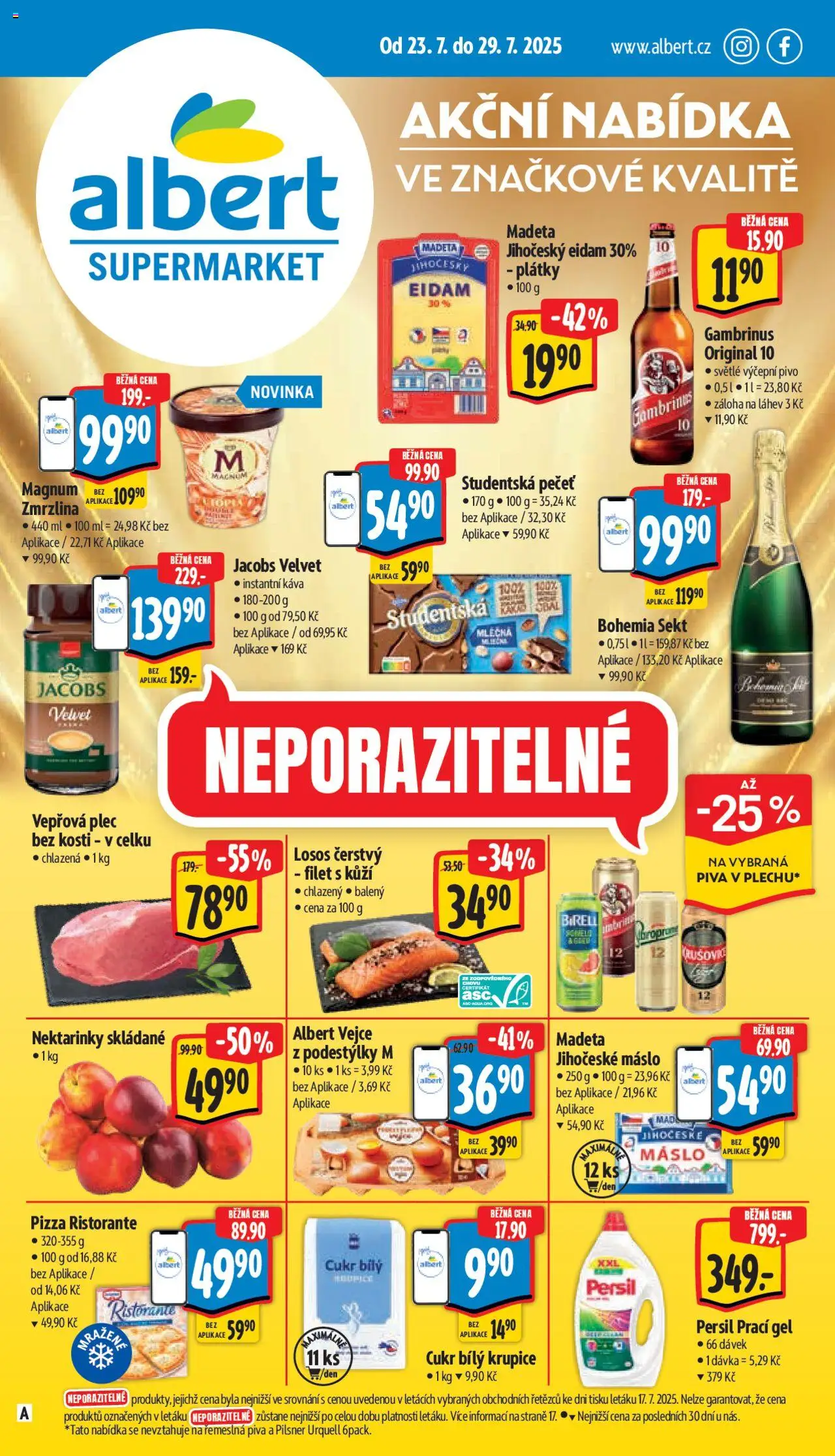  ALBERT leták od 23.07.2025 - Akční leták "Supermarket"