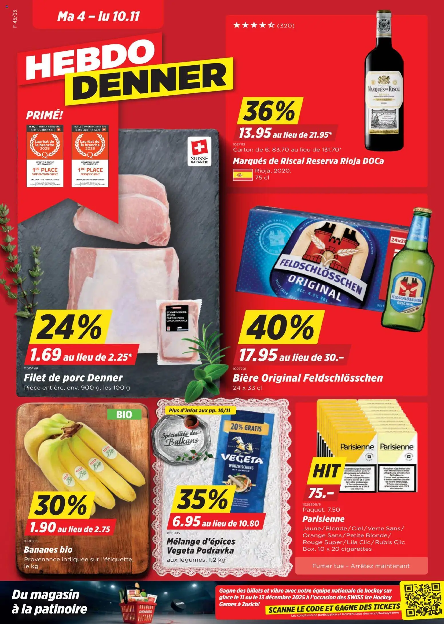 Vorschau des Merkblatts Aktionen FR vom Shop Denner gültig von 04.11.2025 bis 10.11.2025