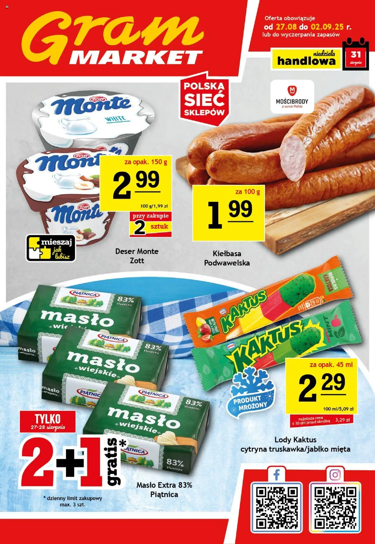 Gram Market Gazetka od 27.08.2025 - Nowa Gazetka - Numer strony 1