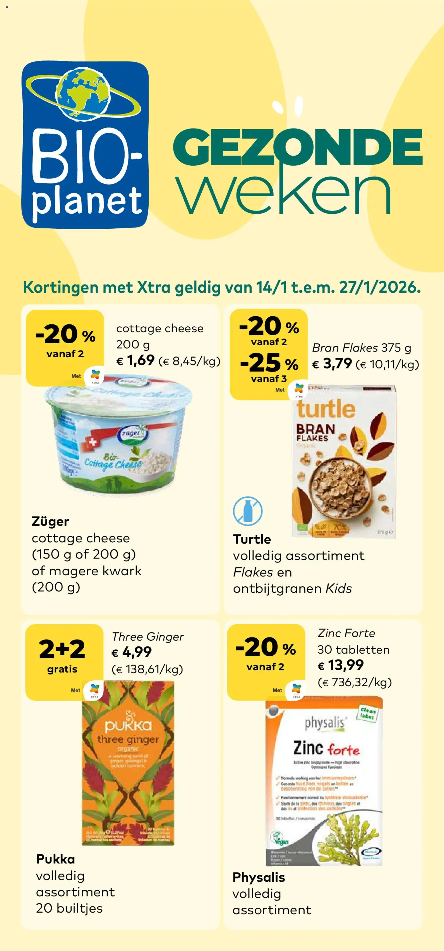 Voorbeeld van Folder van winkel BioPlanet geldig vanaf 14/01/2026