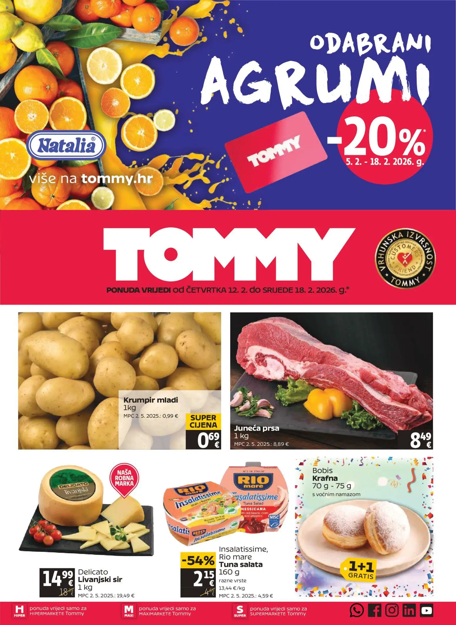 Pregled letka Katalog trgovine Tommy vrijedi od 12.02.2026