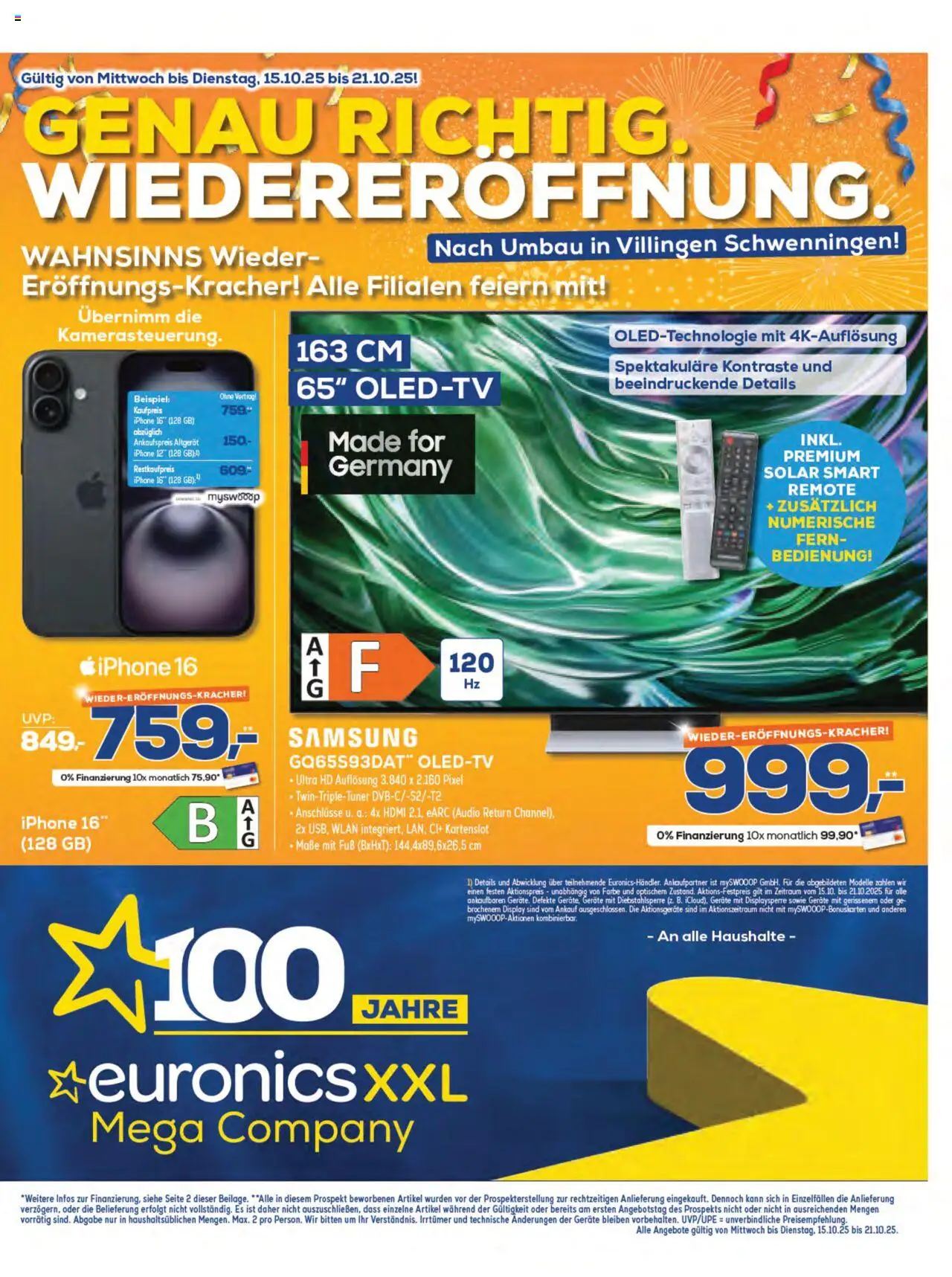 Euronics Aktueller Prospekt (vom 15.10.2025 - 21.10.2025)