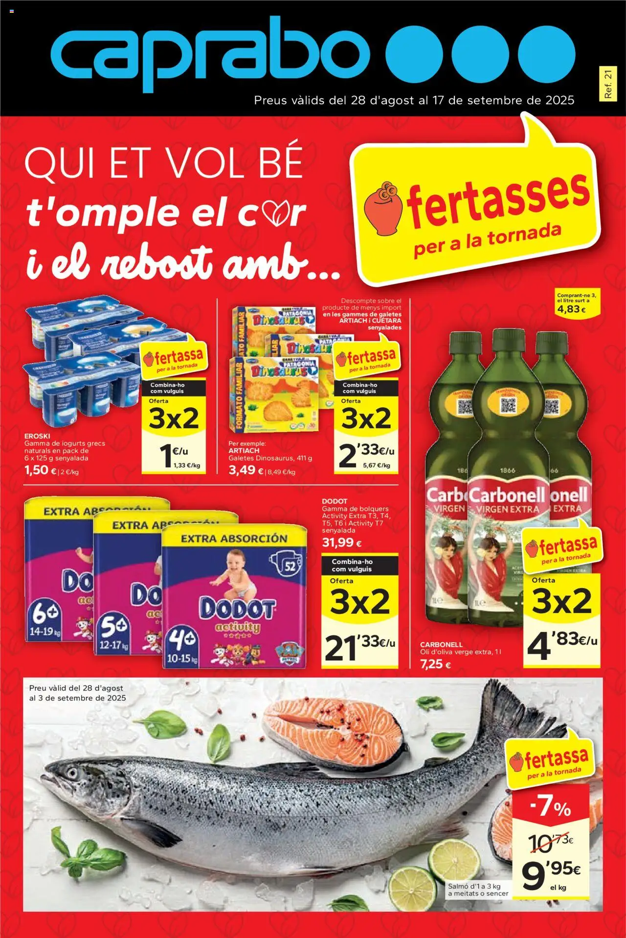 Caprabo Ofertasses per a la tornada > 28/08 - 17/09/2025 > Ofertas