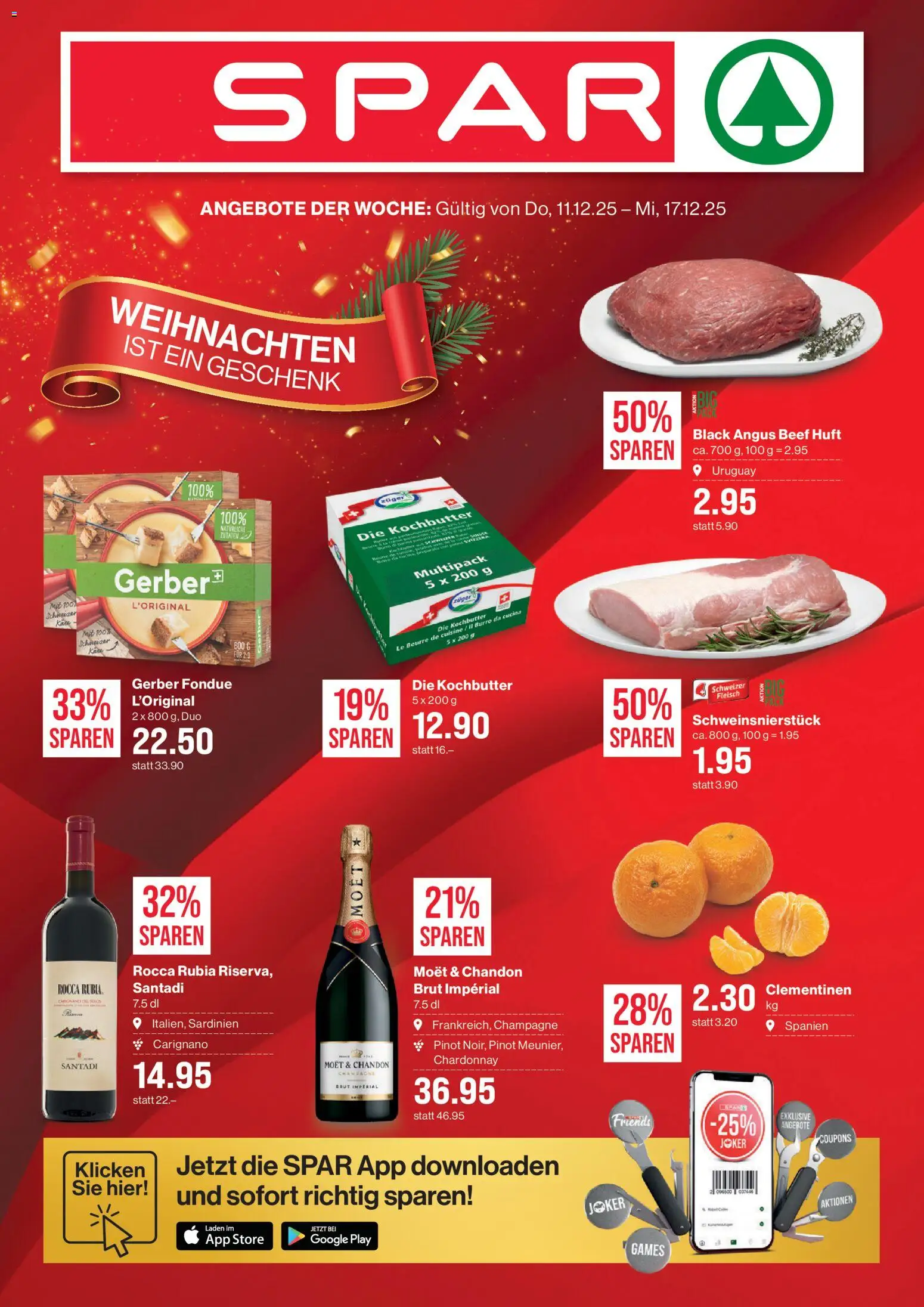 Vorschau des Merkblatts Aktionen vom Shop SPAR gültig von 11.12.2025 bis 17.12.2025