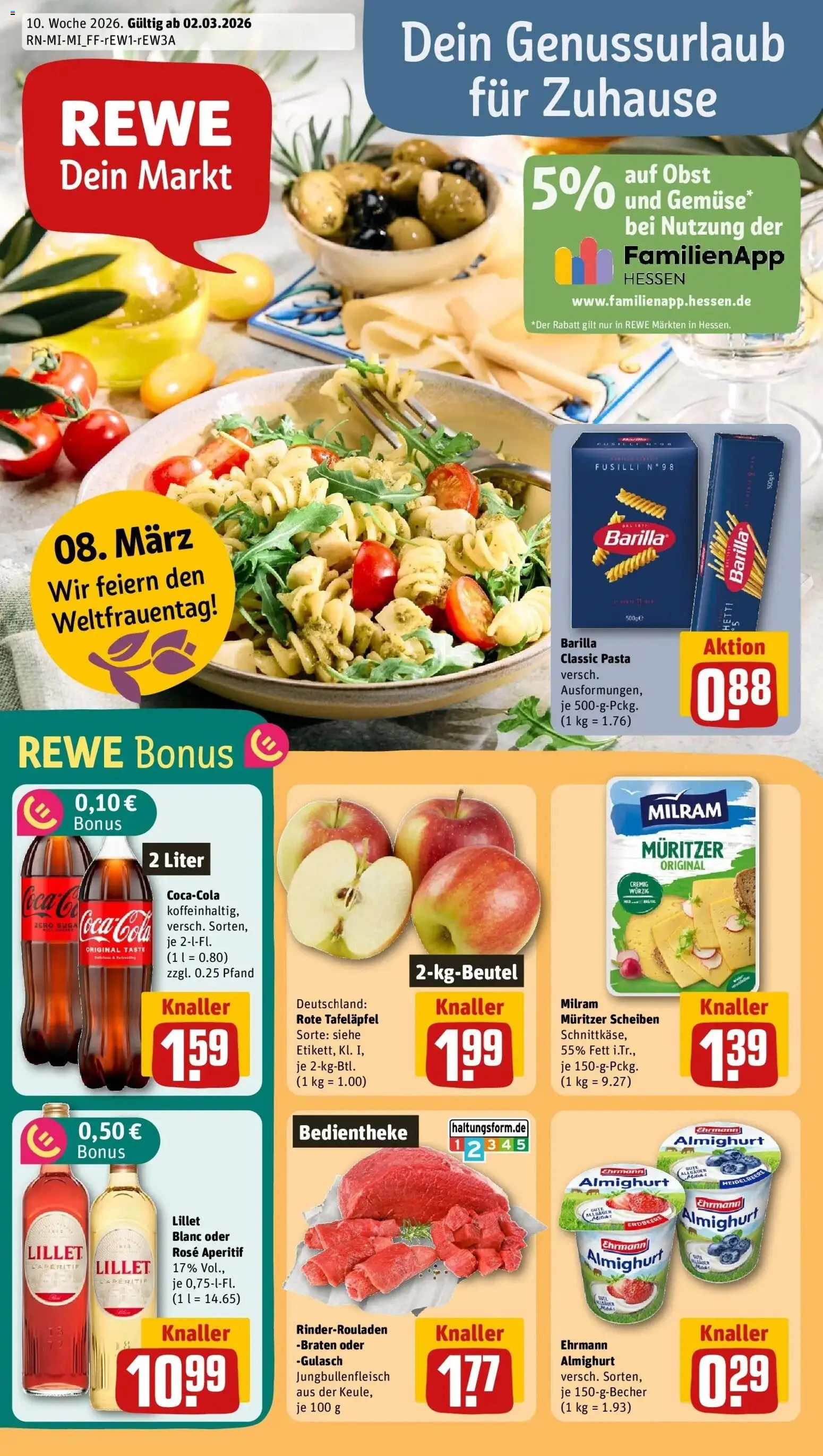Vorschau von dem Prospekt des Geschäftes Rewe, gültig ab dem 01.03.2026
