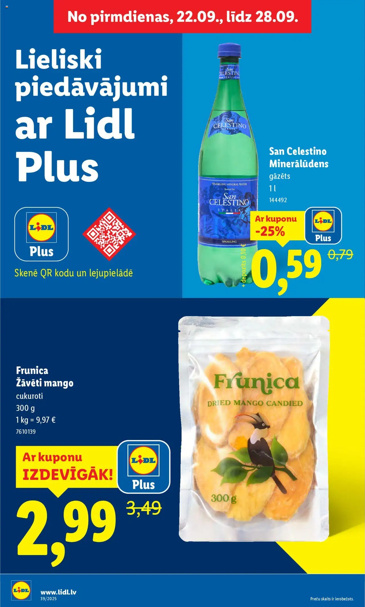 Skatīt Lidl akciju bukletu, derīgs no 2025.09.22