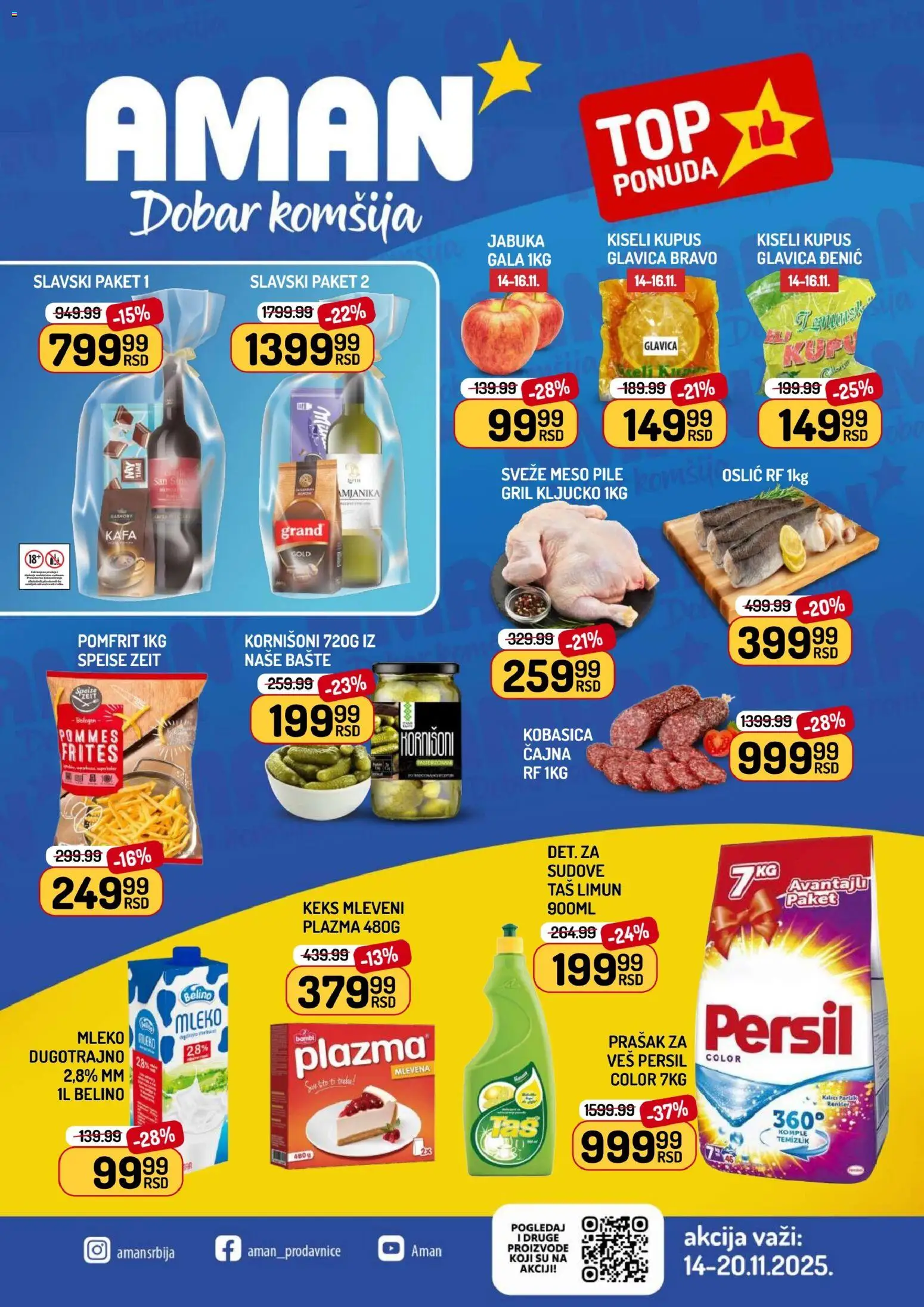 Pregled Aman kataloga - važi od 10.11.2025