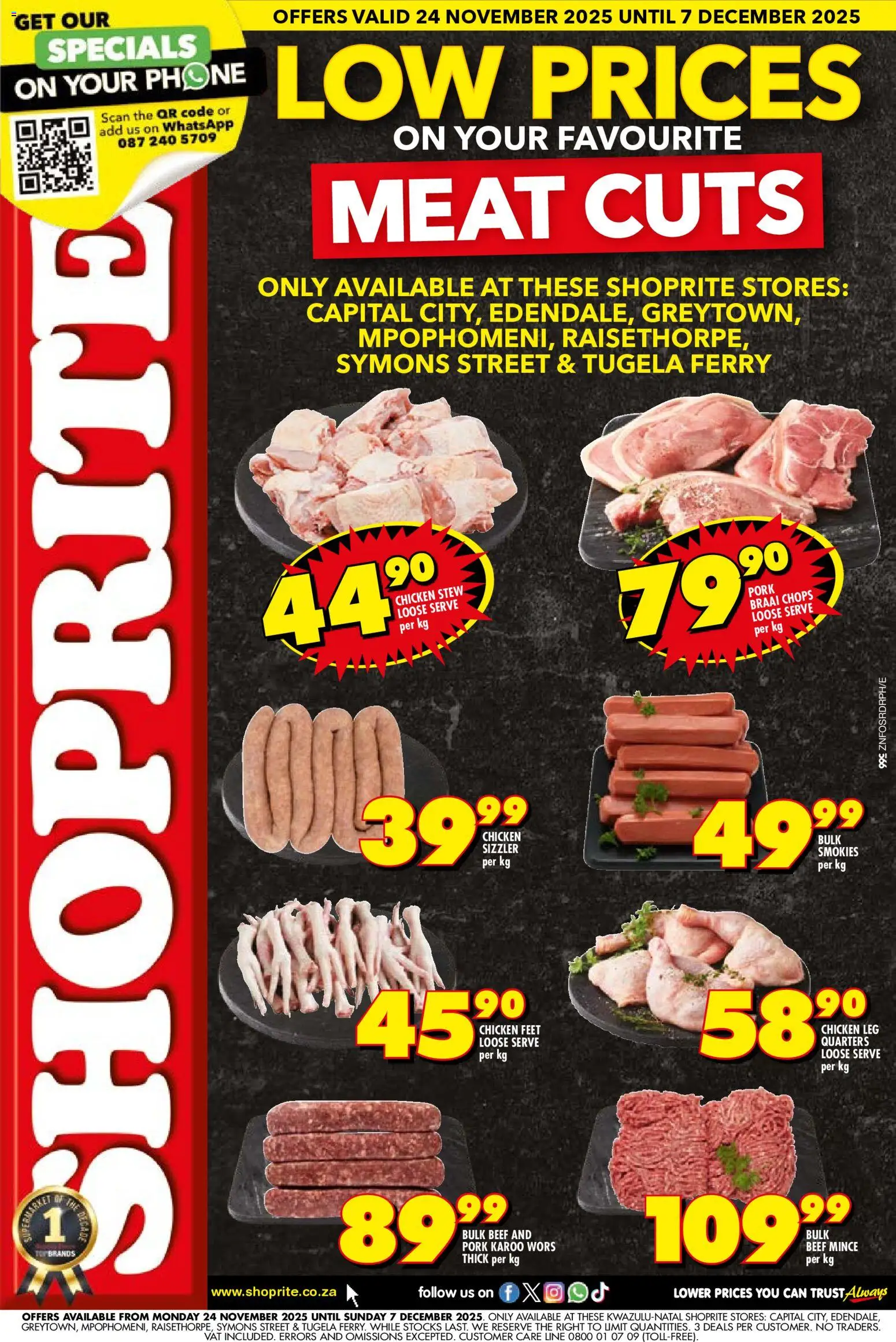 Preview of Shoprite flyer valid from 24/11/2025
