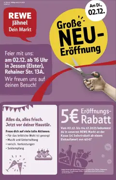 Vorschau von dem Prospekt des Geschäftes Rewe, gültig ab dem 01.12.2025