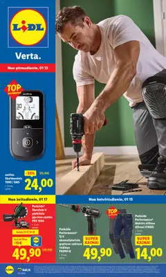 LIDL parduotuvės leidinio Leidinys - Ne maisto prekių pasiūlymai galiojančio nuo 2026.01.12 peržiūra