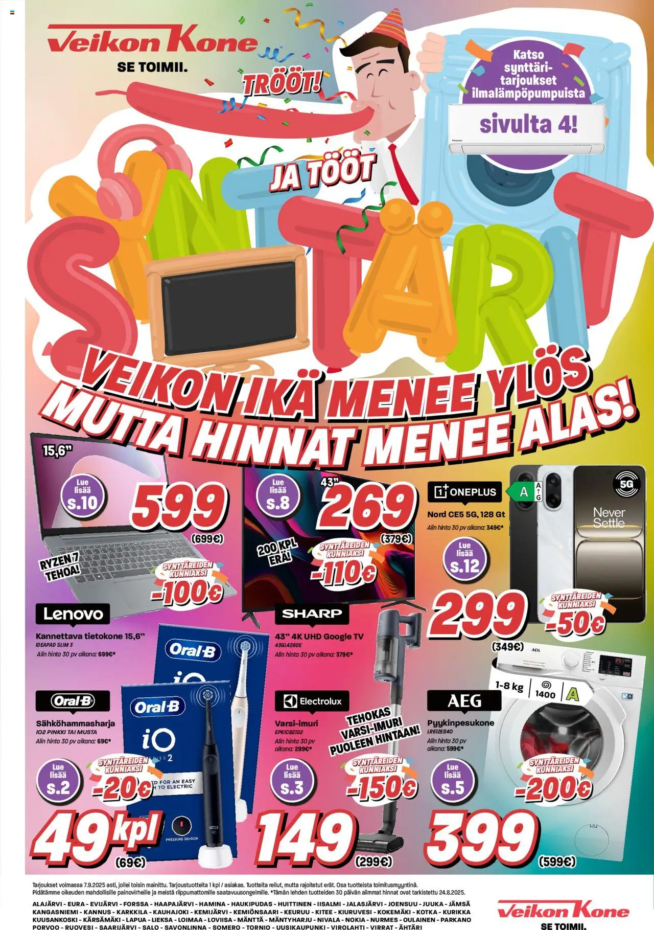 Veikon Kone-kaupan Tarjoukset voimassa 25/08/2025 - Sivulla 1