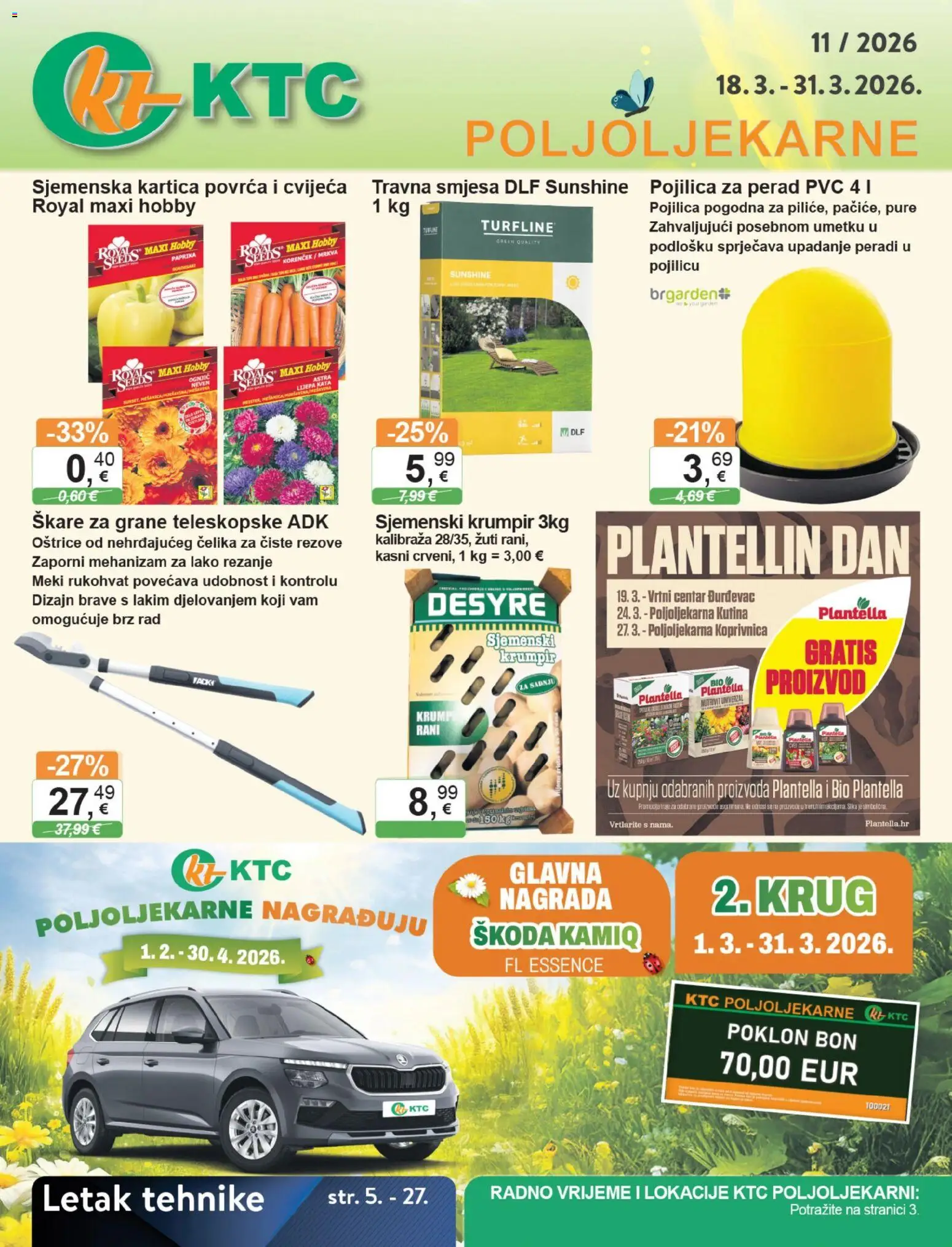 Pregled letka KTC Katalog poljoljekarne trgovine KTC vrijedi od 18.03.2026