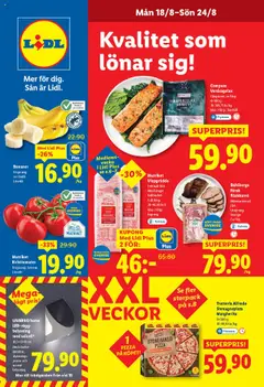 Förhandsgranska reklamblad Aktuella reklamblad Lidl från butik Lidl gäller från 18/08/2025