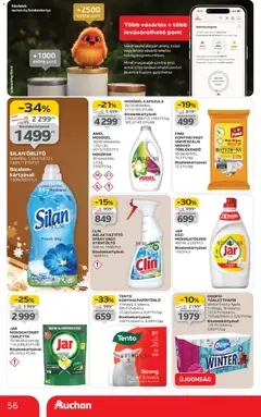 Auchan - Akciós újság Auchan megtekintése, amely érvényes 2025.11.27.-től | Oldal: 56