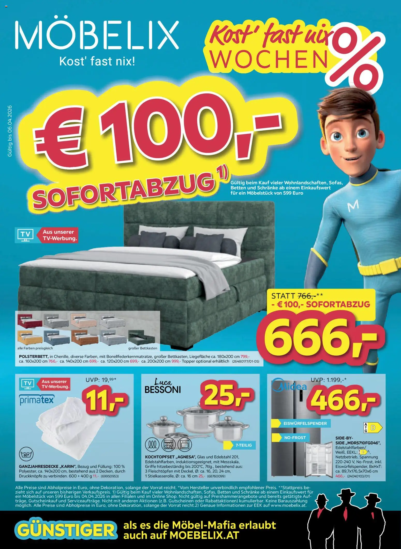 Vorschau der Angebote: Möbelix Möbelix Angebote gültig ab 31.03.2026