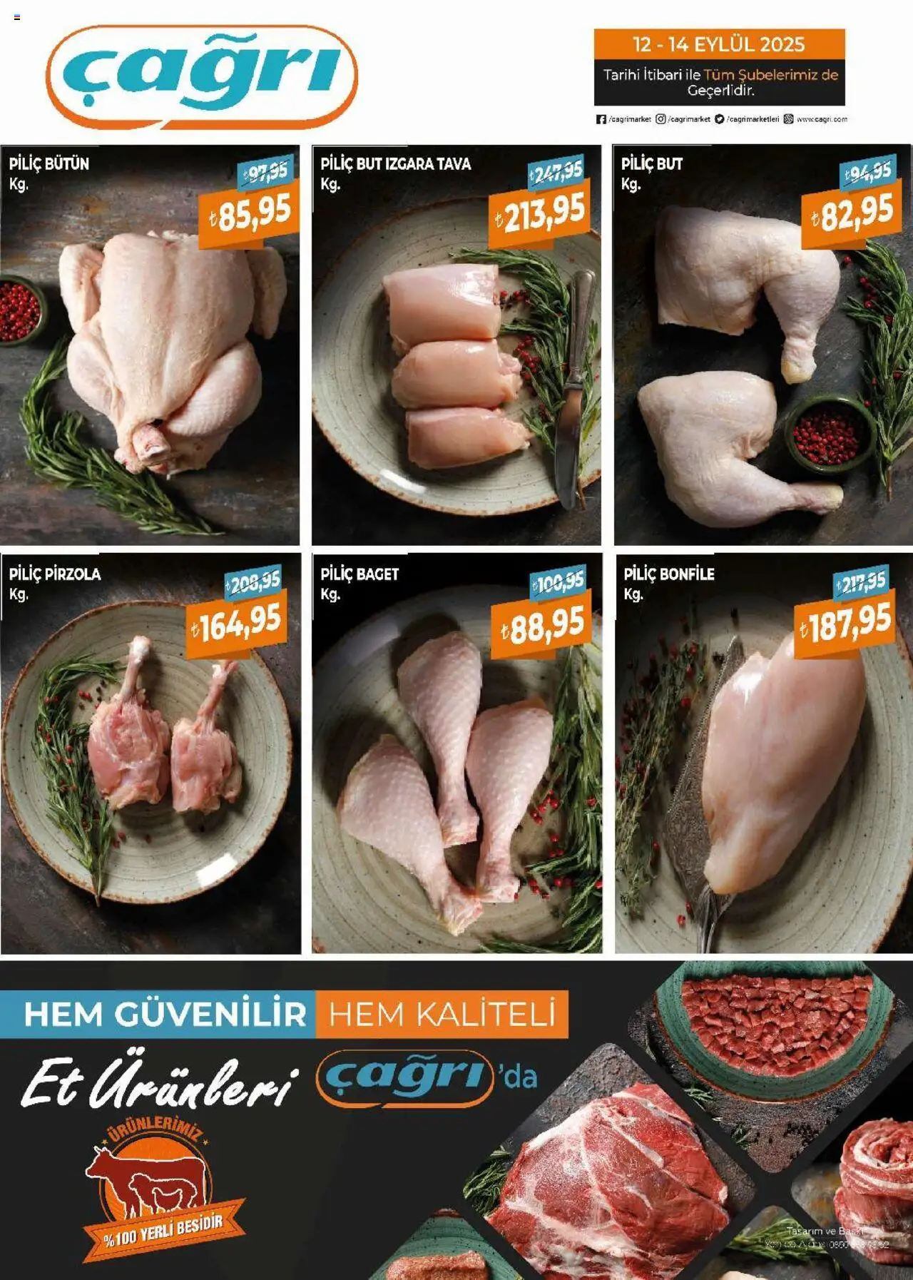 Çağrı Market Piliç Katalog (12 Eylül 2025) - Indirim, Broşür - Sayfa numarası 1