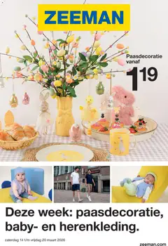 Voorbeeld van Zeeman folder van winkel Zeeman geldig vanaf 14-03-2026