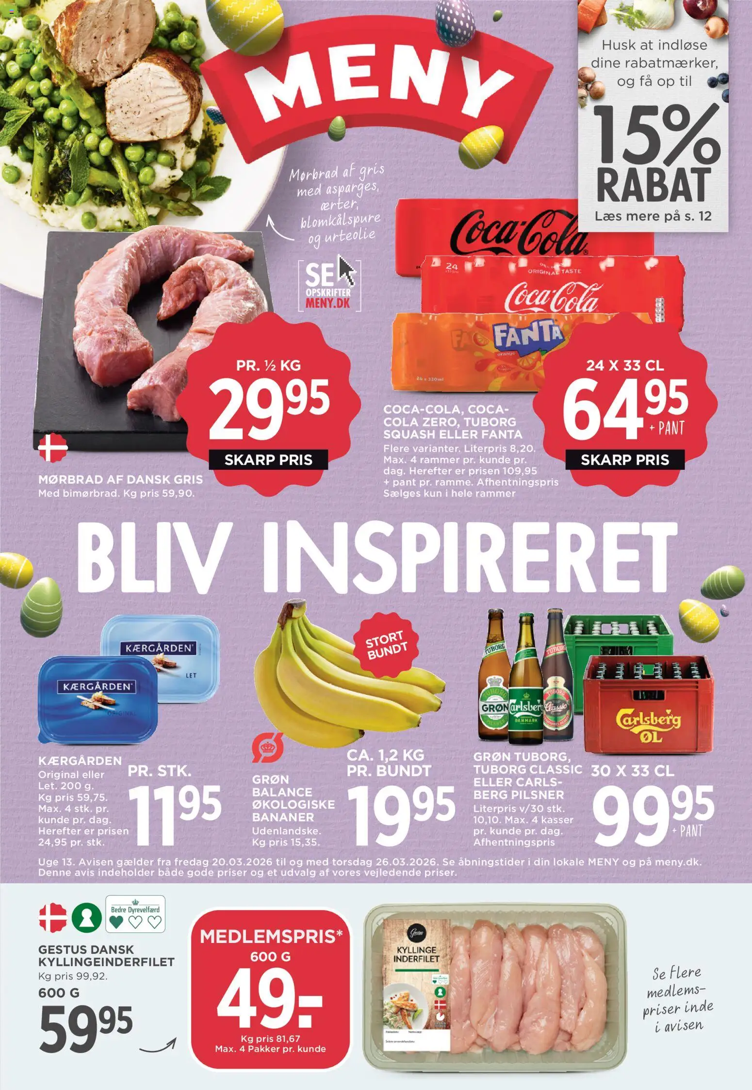 Eksempel på tilbudsavis Meny - Tilbudsavis uge 13 fra butik Meny gyldig fra 20/03/2026