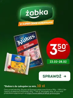 Pogląd gazetki "Żabka Szynka i serek ważne do 28.02" ze sklepu Żabka ważnej od 23.02.2026