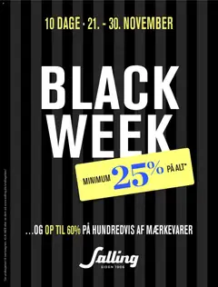 Eksempel på tilbudsavis Black Friday fra butik Salling gyldig fra 21/11/2025