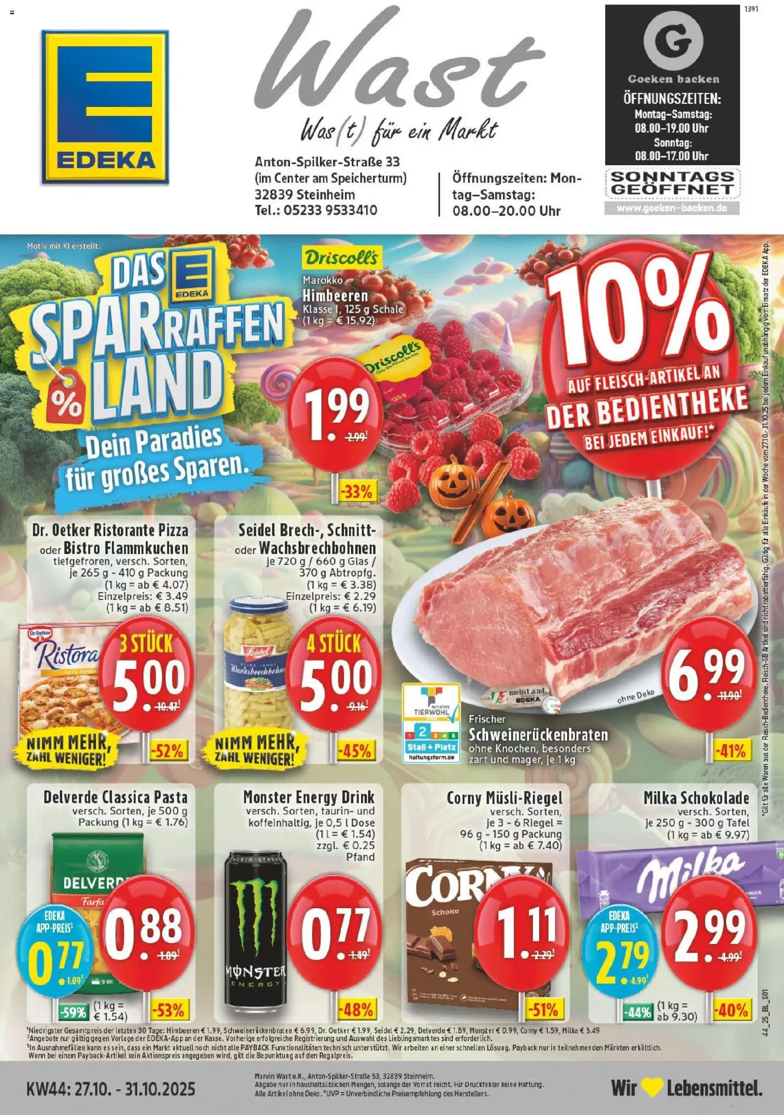 EDEKA Prospekt ab 26.10.2025 - Prospekt Steinheim Online