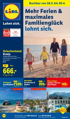 Vorschau des Merkblatts Lidl aktionen Reisen April vom Shop Lidl gültig von 28.03.2026 bis 30.04.2026