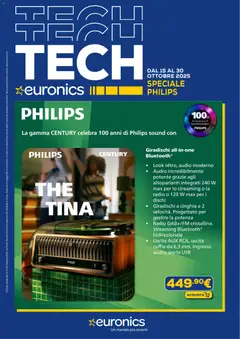 Anteprima dell'opuscolo Volantino Philips dal negozio Euronics valido da 15/10/2025