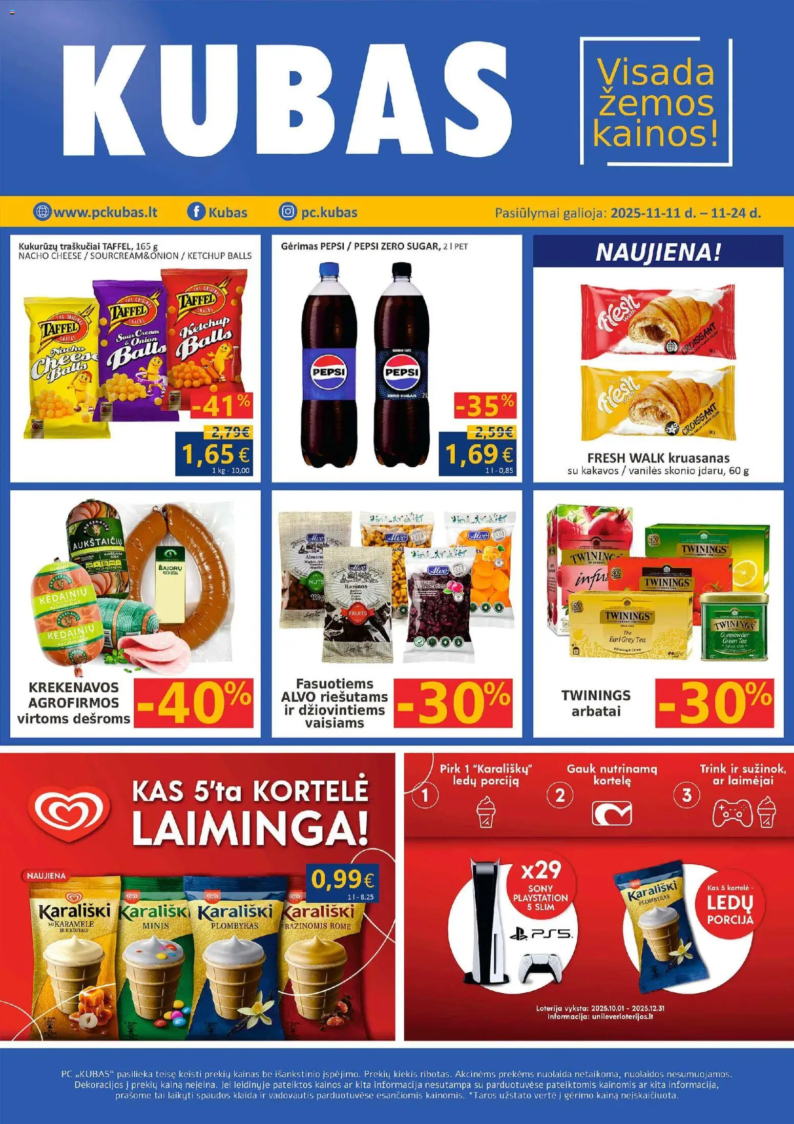 Kubas parduotuvės leidinio Leidinys galiojančio nuo 2025.11.11 peržiūra