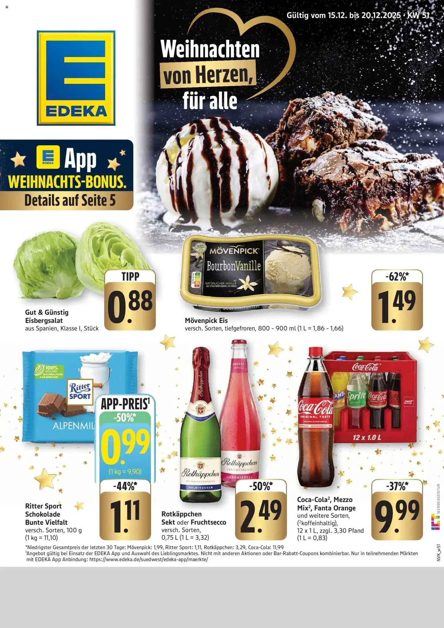 Vorschau von dem Prospekt des Geschäftes Edeka, gültig ab dem 15.12.2025